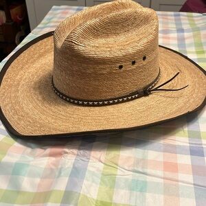 Jason Aldean Resitol Cowboy Hat,NWOT,size 7 3/4, Palm Leaf